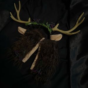 Deer doe costume headband and mittens